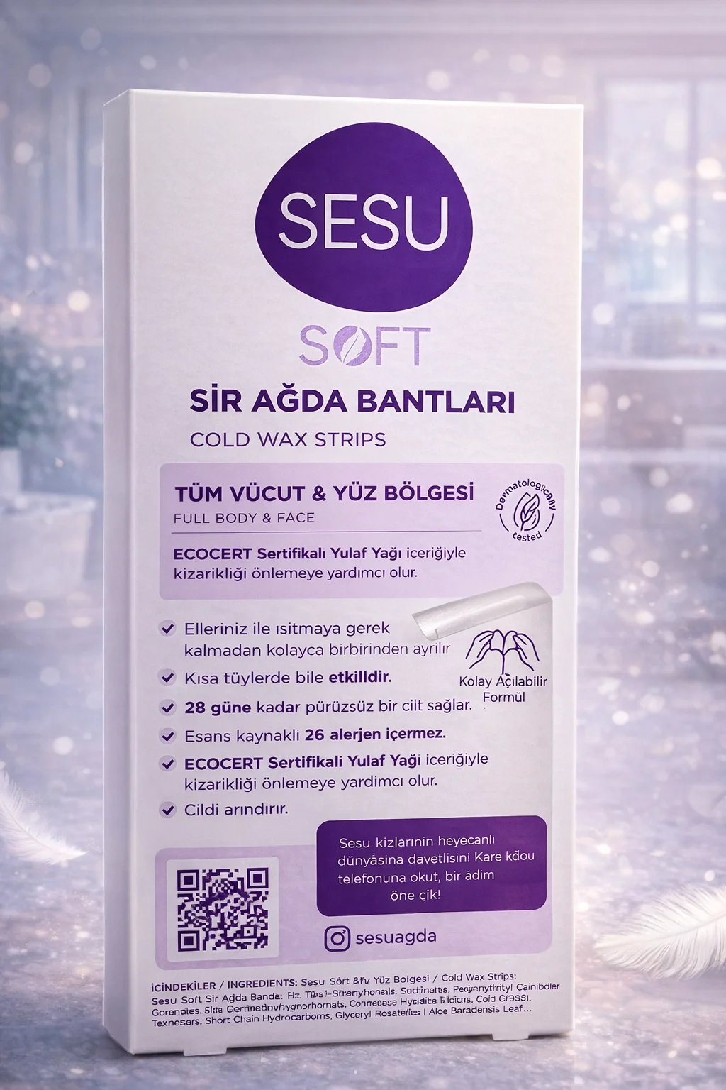 Northcity Sesu Soft Sir Ağda Bantları - Vegan Soğuk Ağda 32 Adet 