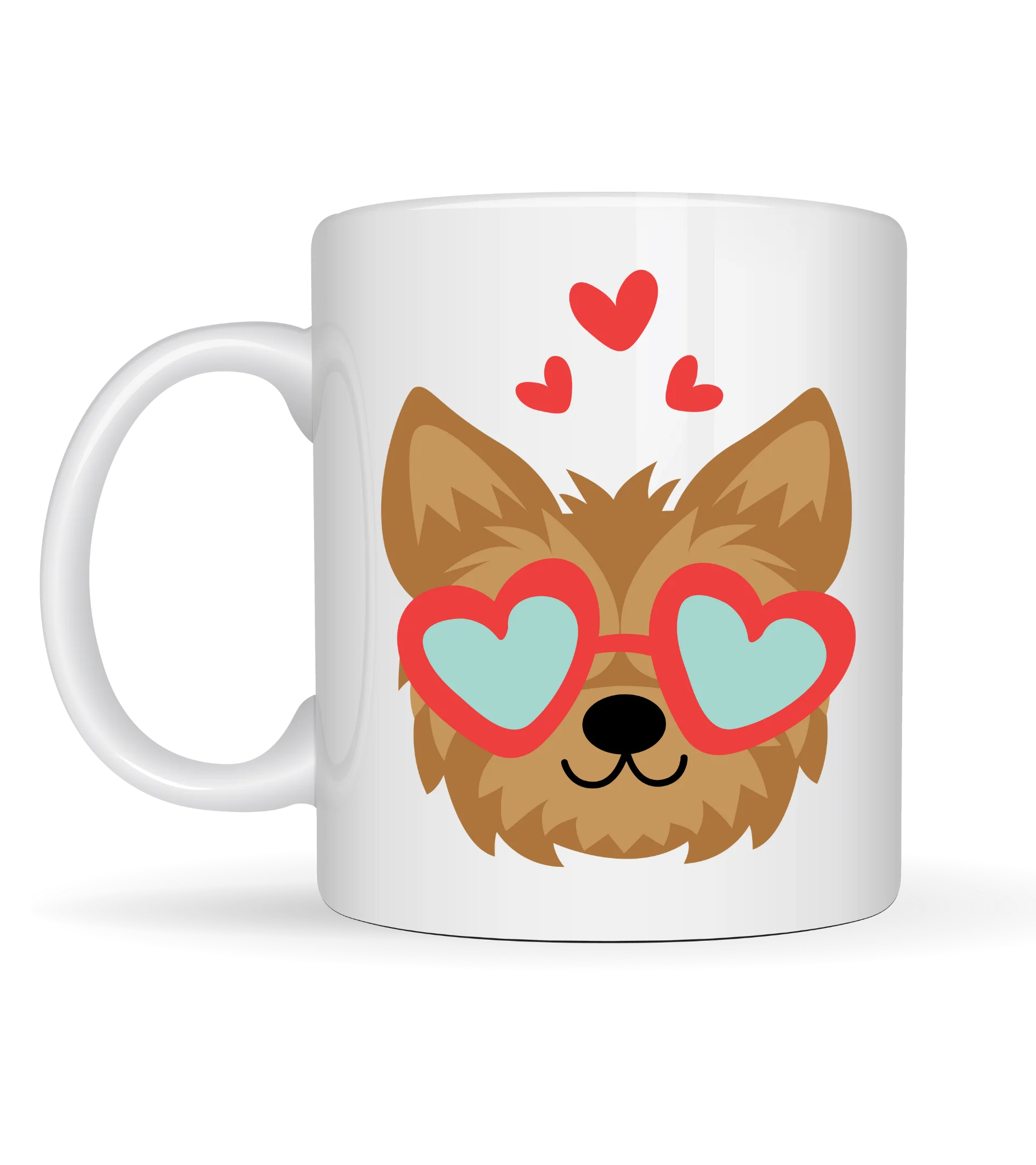 Northcity Sevimli Yorkshire Terrier Tasarım Porselen Kupa - Kalpl