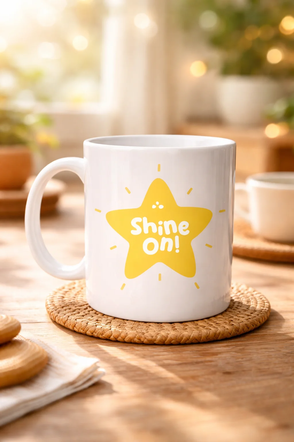 Northcity Shine On Yıldız Tasarımlı Porselen Kupa - Motivasyon Ku
