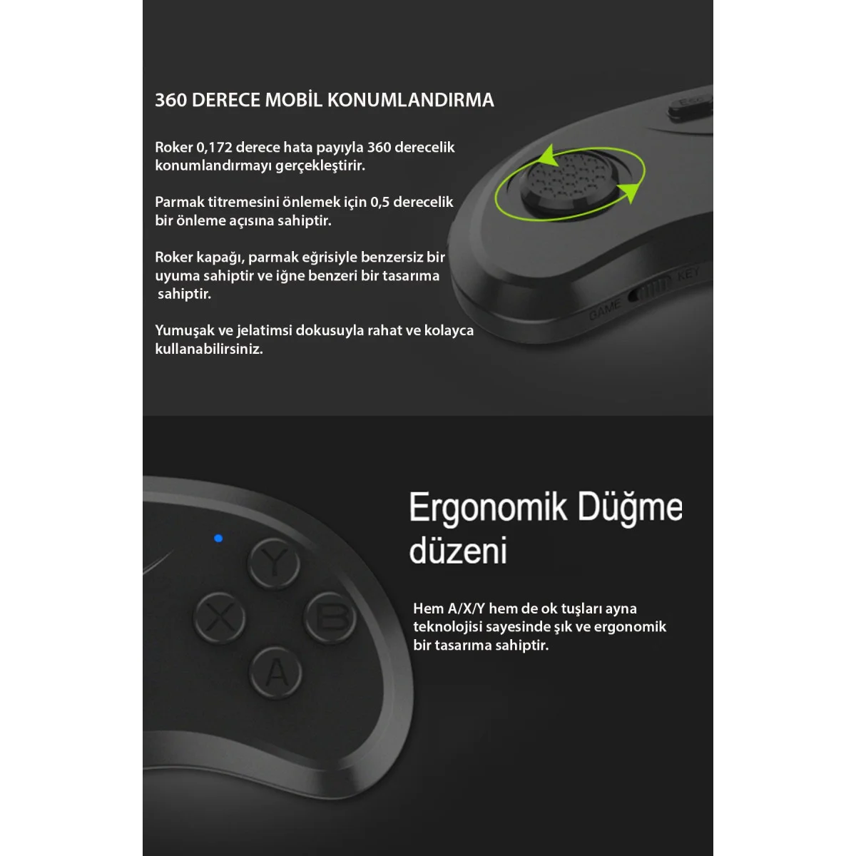 Northcity Shinecon SC-B01 Sanal Gerçeklik Gözlüğü Kumandası - Siyah