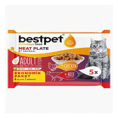 Northcity Sığır Etli ve Tavuk Etli Taurinli Tahılsız Yetişkin Kedi Konservesi 5x85 Gr