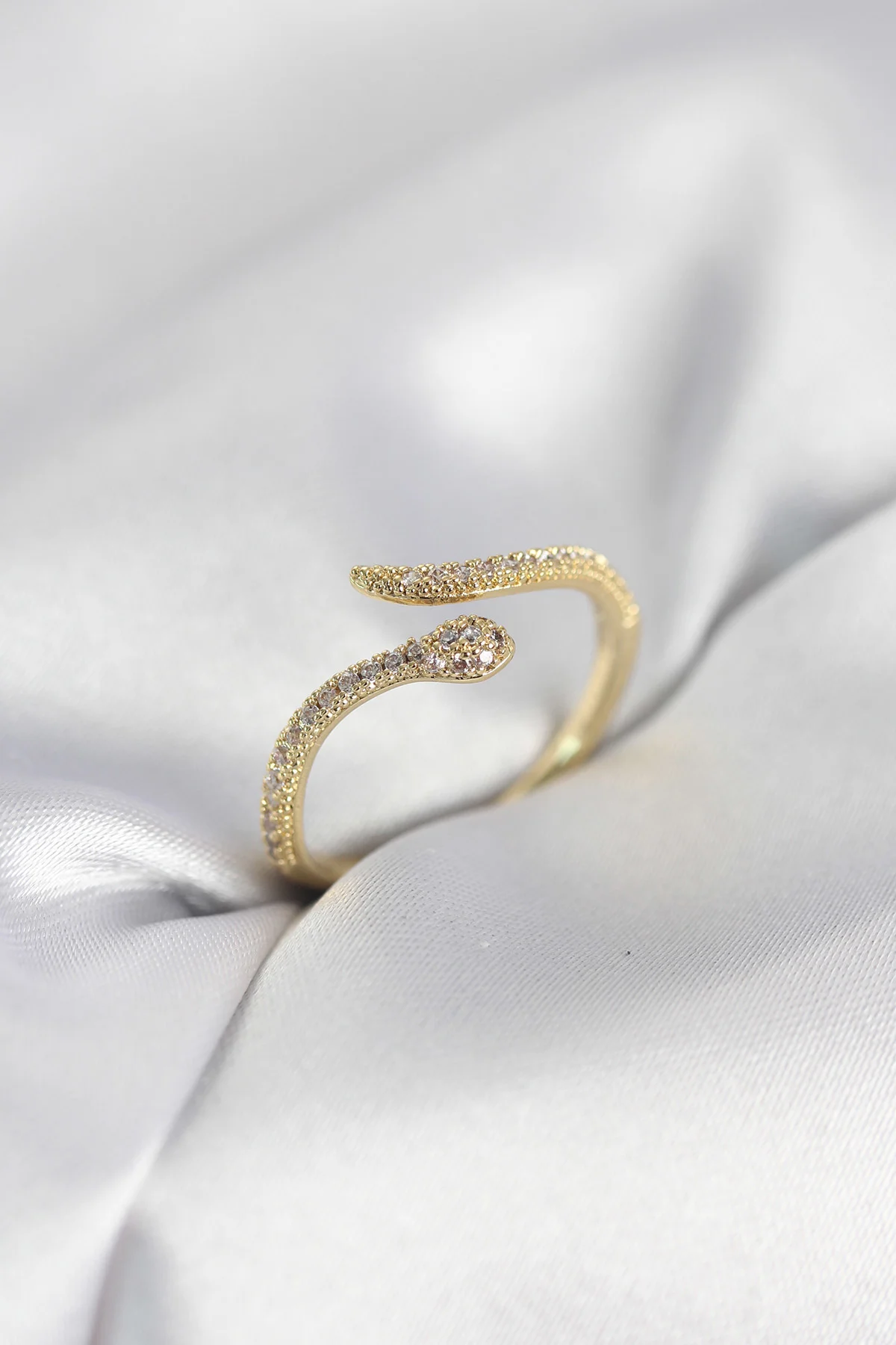 Northcity Şık Gold Yılan Modeli Zirkon Taşlı Kadın Yüzük - Ayarla Fiyatı, Yorumları ve Özellikleri