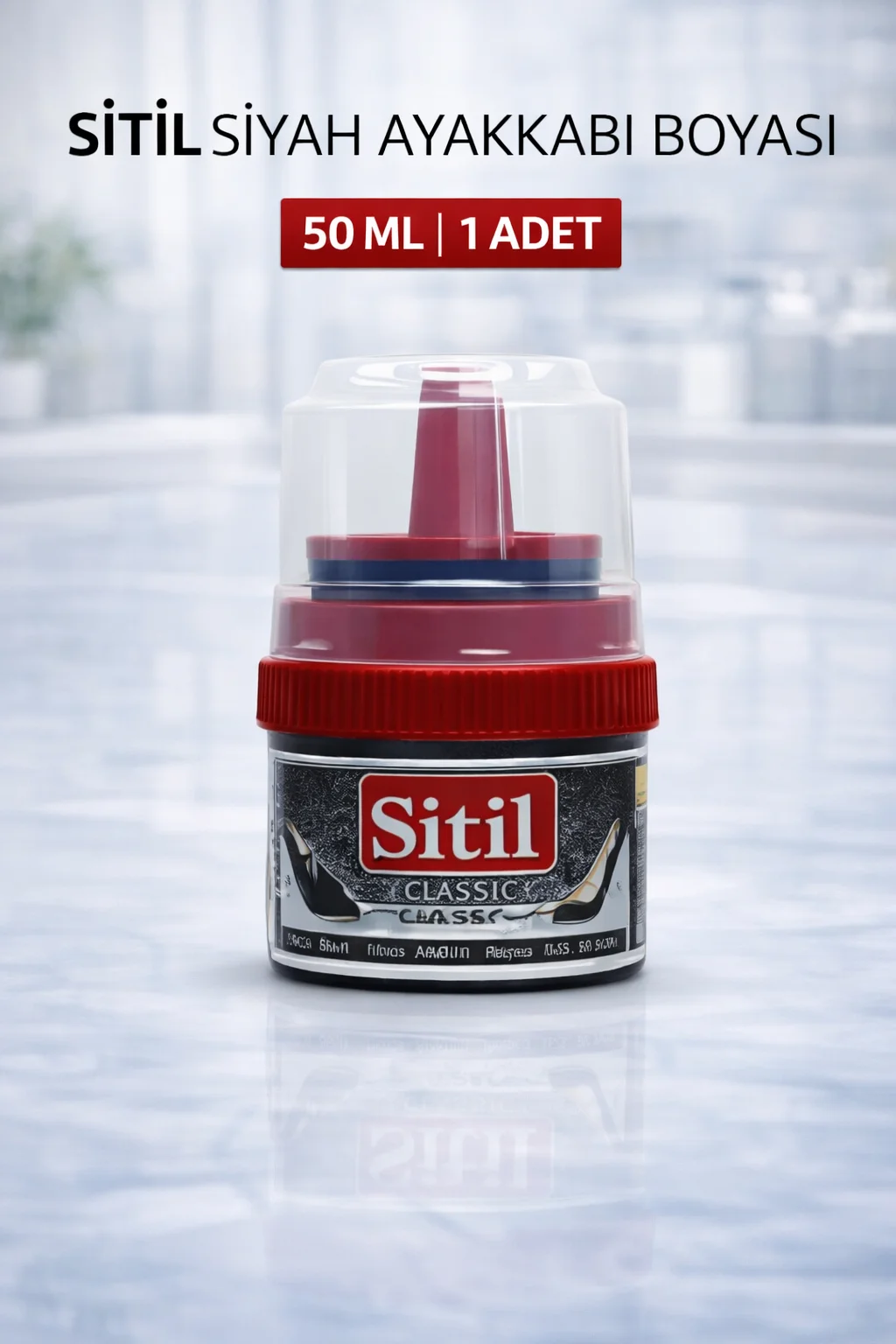 Siyah Ayakkabı Boyası Parlatıcı Süngerli - Sitil Classic