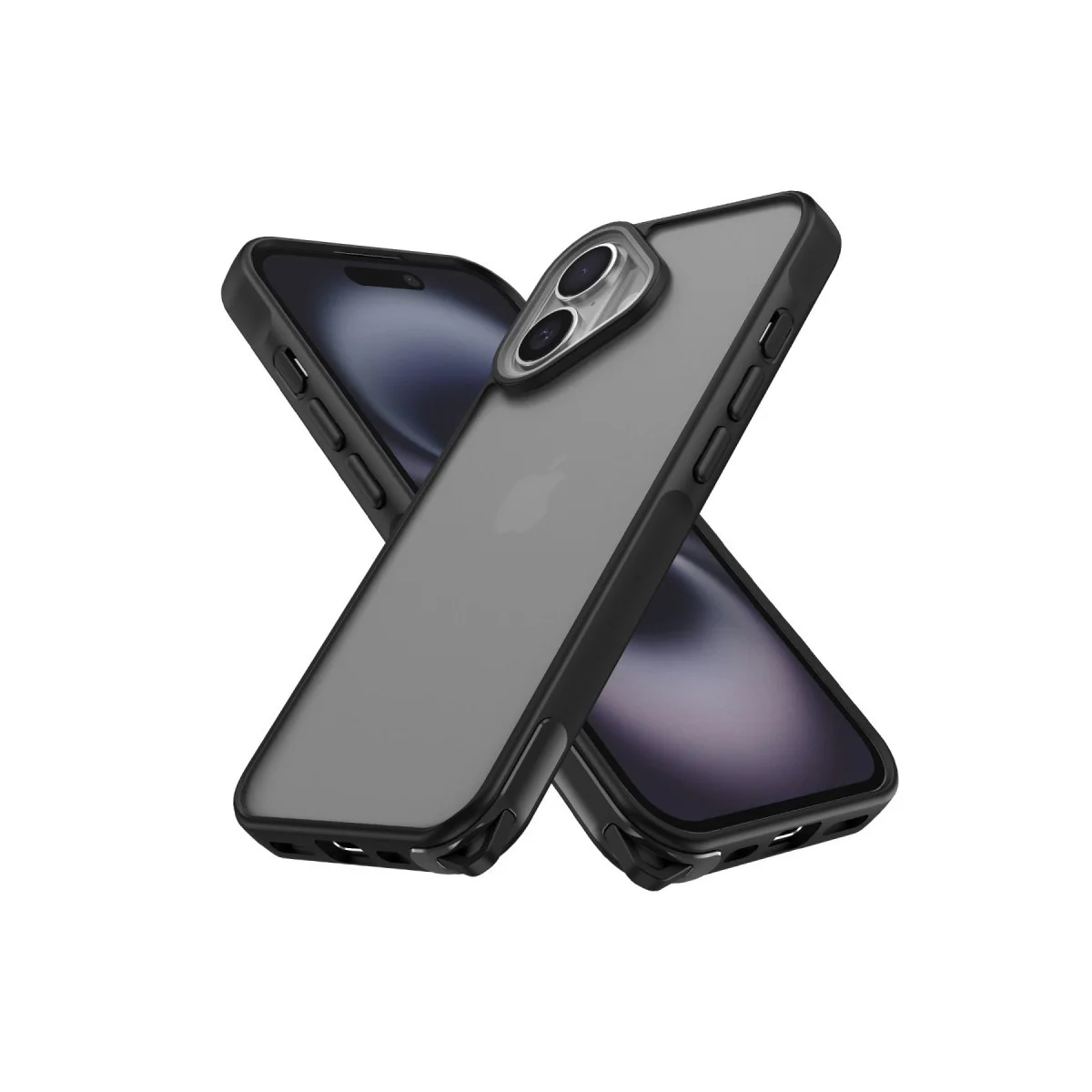 Northcity Siyah iPhone 16 Kılıfı - Elegant Kapak ve Slim Fit Yüksek Kaliteli TPU Koruma