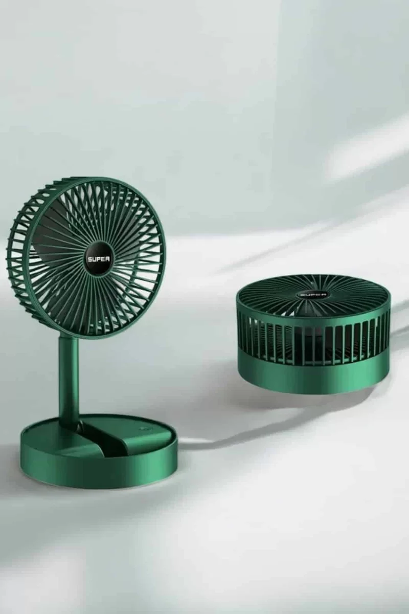 Soğutucu Vantilatör Mini Fan ve Telefon Standı - Pratik, Katlanabilir ve Şarj Edilebilir