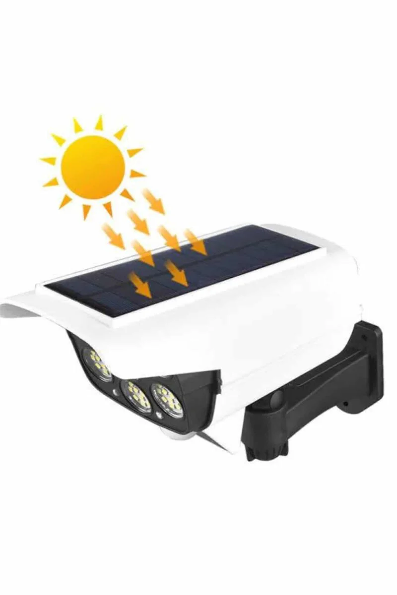 Solar LED Lamba - Uzaktan Kumandalı Güneş Paneli Destekli Güvenlik Işığı