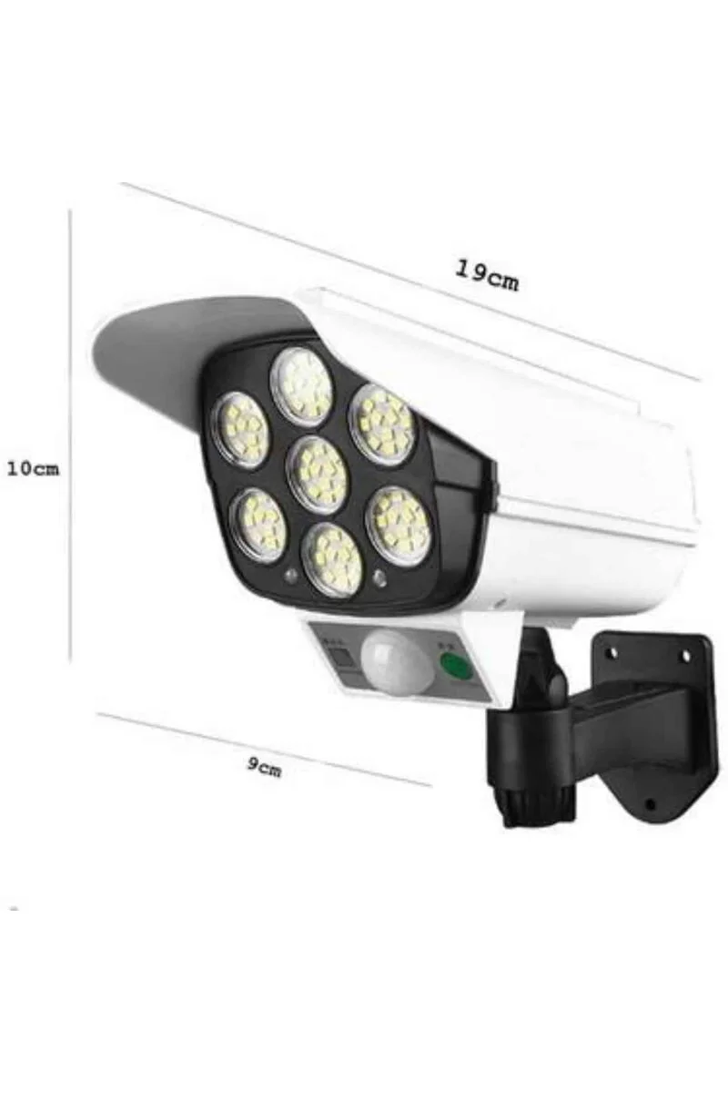 Solar LED Lamba - Uzaktan Kumandalı Güneş Paneli Destekli Güvenlik Işığı