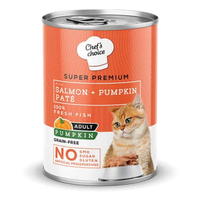 Northcity Somonlu Balkabaklı Tahılsız Kedi Maması 400 Gr - Alerjik Kediler İçin Besleyici Konservesi