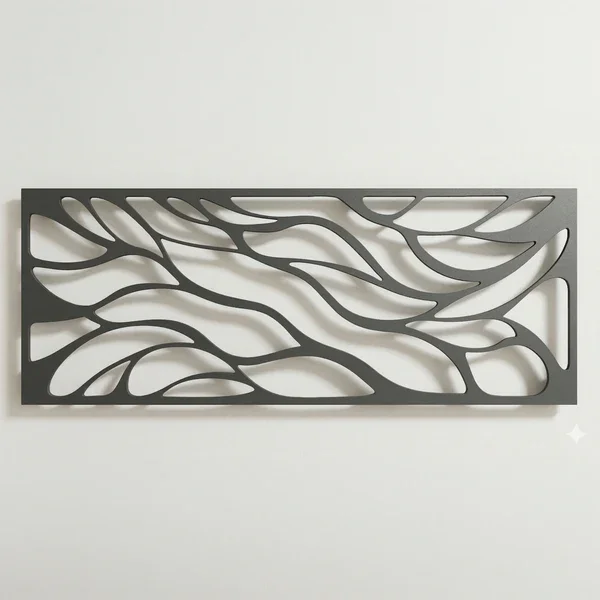 Northcity Soyut Desenli MDF Lazer Kesim Modern Minimal Duvar Tabl