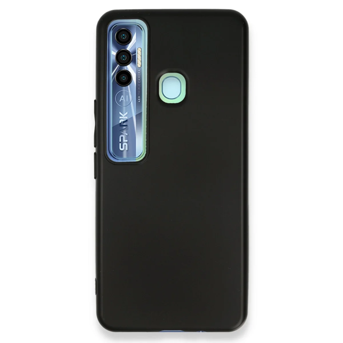 Northcity Spark 7 Pro First Silikon Kılıf - Siyah, Şık ve Mükemmel Koruma