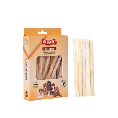 Northcity Sütlü Beyaz Burgu Çiğneme Kemiği - Köpek İçin Sağlıklı Çiğneme Temizliği & Ödül, 100 Gr, 12 Cm