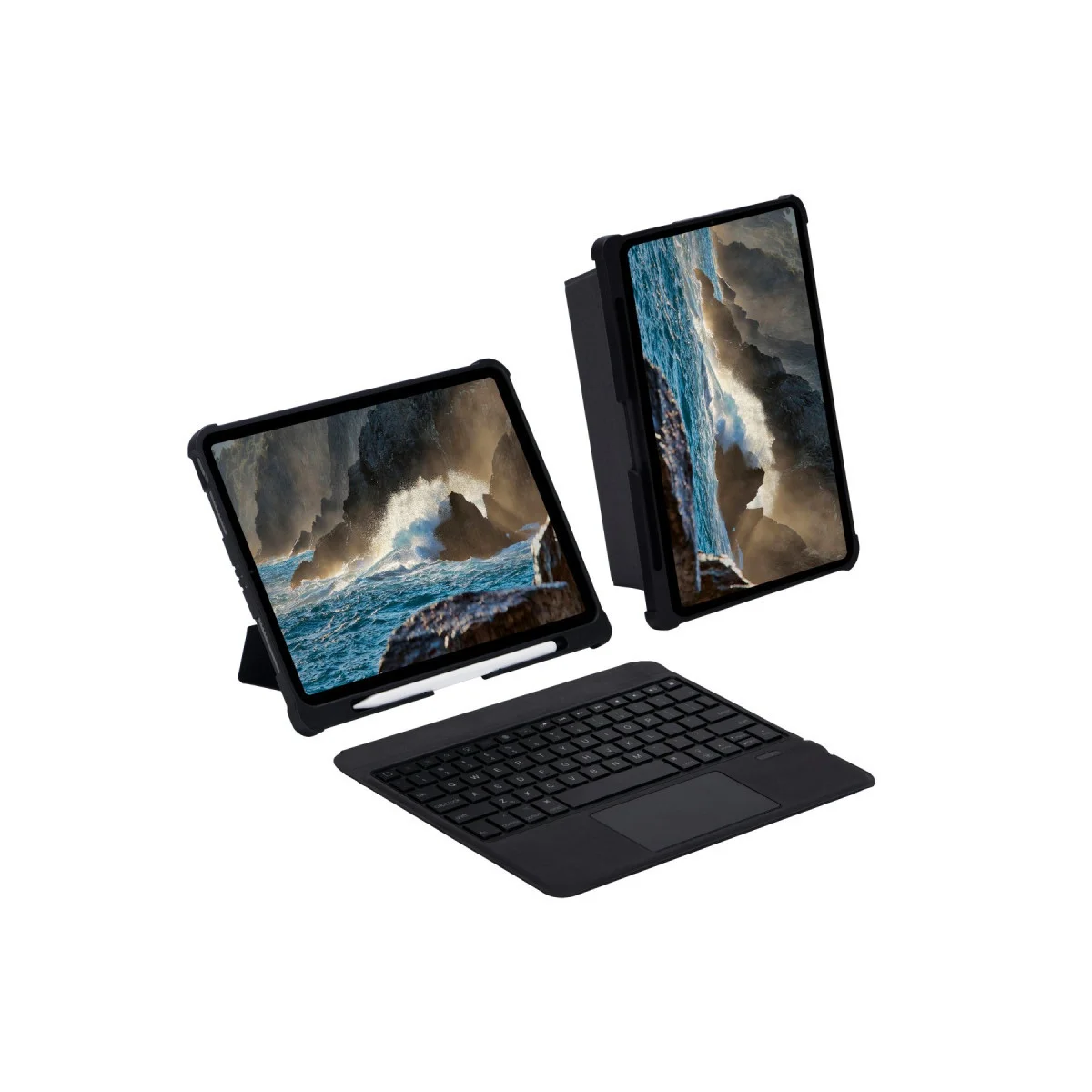 Northcity T5209D İnter Ledli Klavyeli Tablet Kılıfı - Siyah