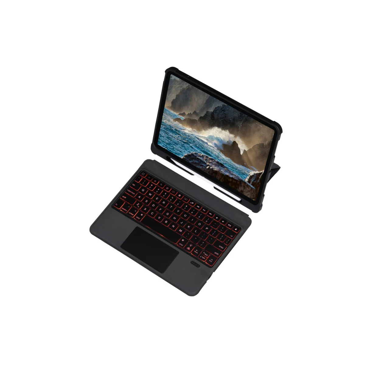 Northcity T5209D İnter Ledli Klavyeli Tablet Kılıfı - Siyah