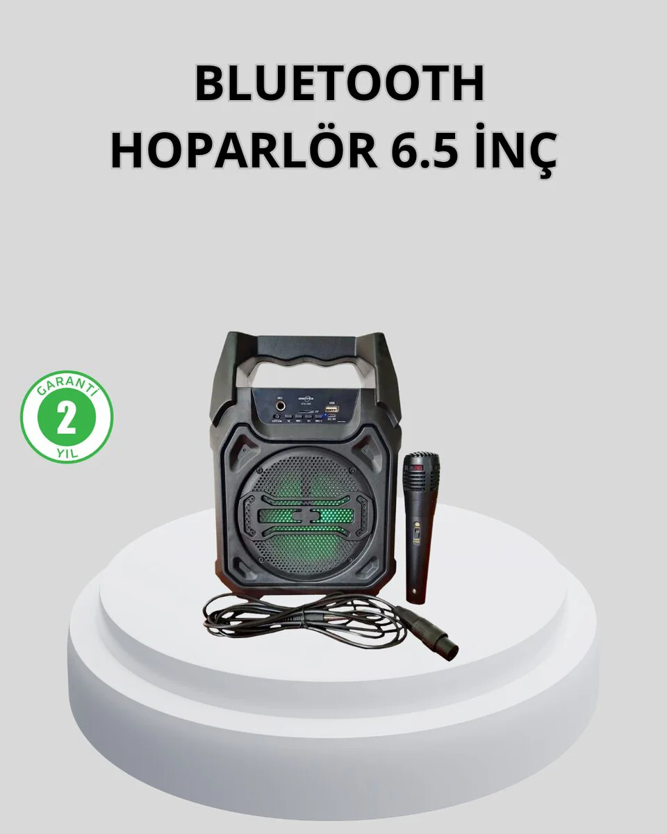 Taşınabilir Bluetooth Hoparlör – 10W Ses Gücü, FM Radyo, USB & SD Kart, TWS Özelliği