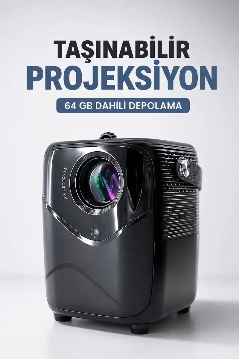 Taşınabilir Projeksiyon 64 GB - Taşınabilir Ev Sinema Deneyimi