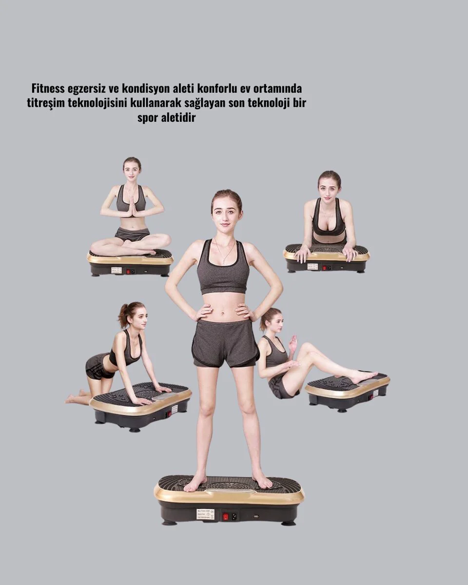 Titreşimli Fitness Platformu - Evde Spor Yapmanın En Kolay Yolu