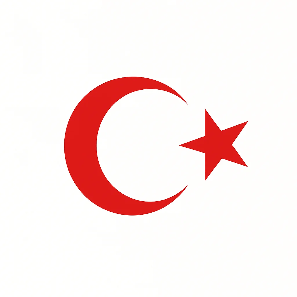 Northcity Türk Bayrağı Oto Sticker Kırmızı 23x17 cm - Milli Duruş