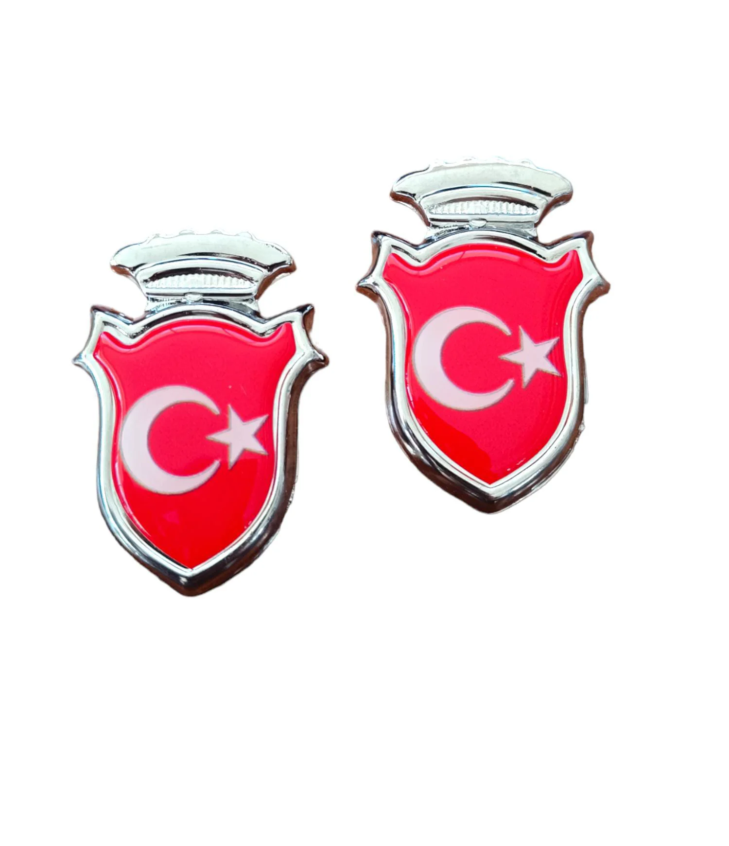 Northcity Türk Bayraklı Damla Etiket Kırmızı 2'li Paket