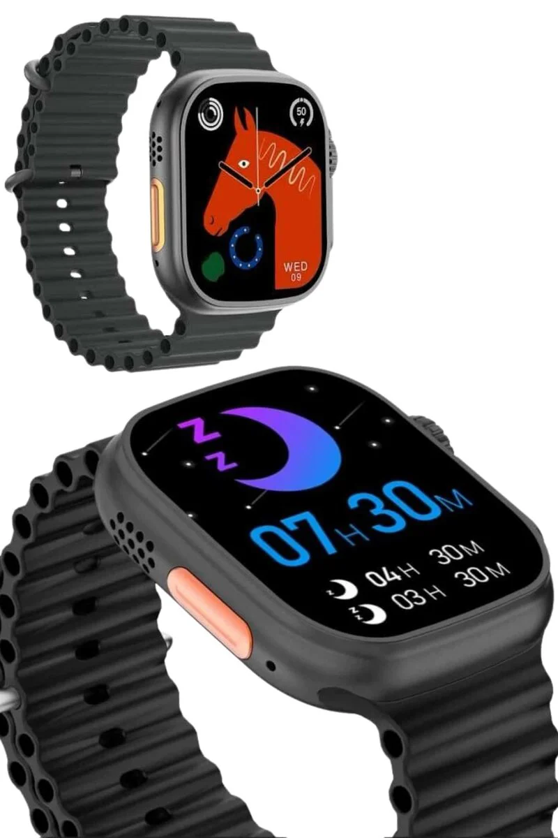 Ultra Akıllı Saat 49 mm Çift Kordonlu - Bluetooth Arama, Aktivite Takibi ve Bildirim Yönetimi
