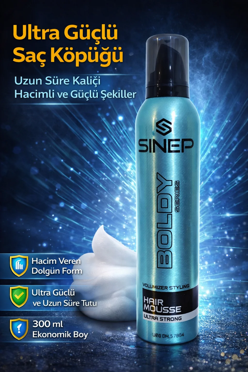 Northcity Ultra Güçlü Saç Köpüğü 300ml - Volüm Artırıcı ve Kalıcı
