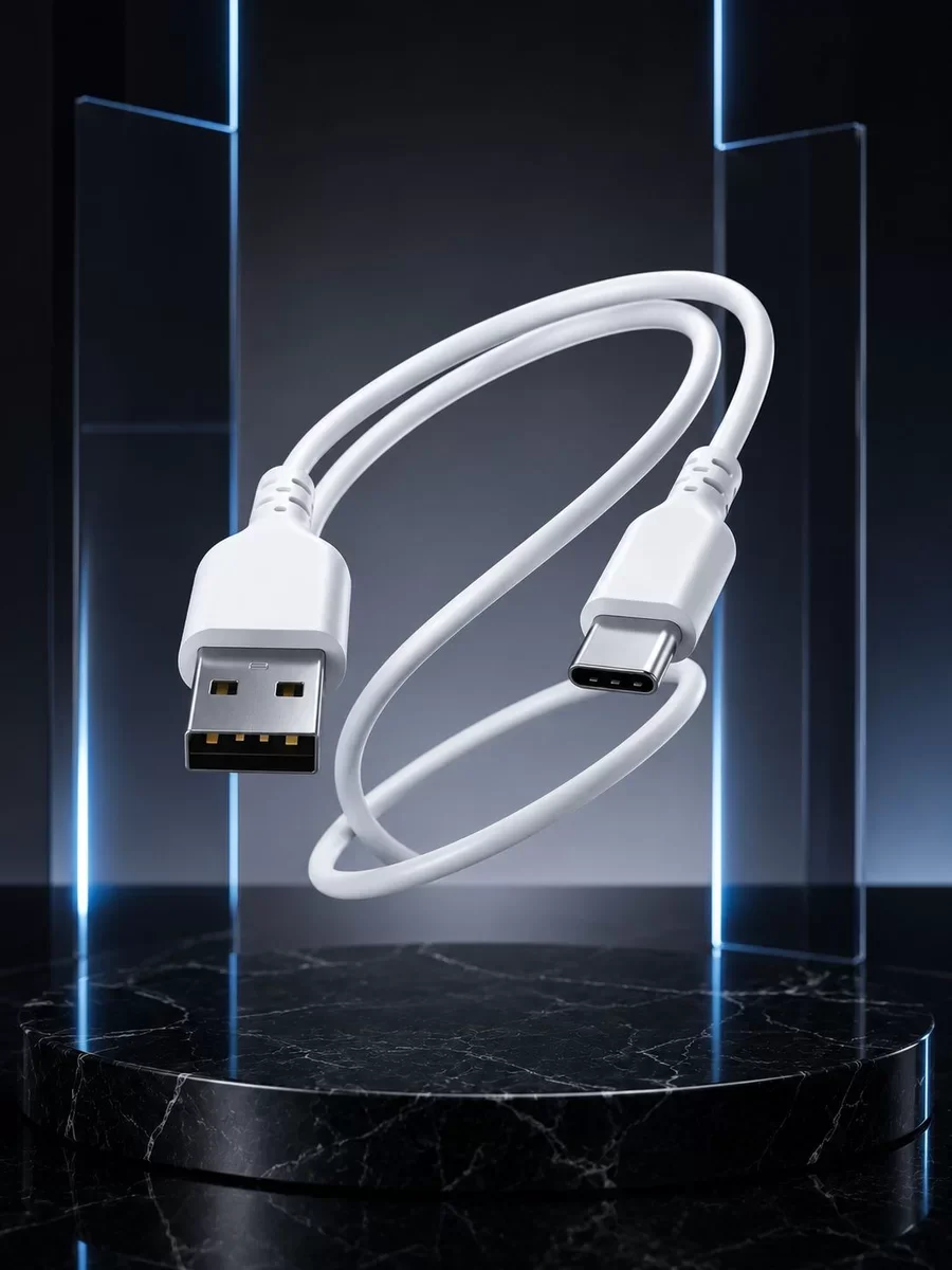 USB-A to Type-C Şarj Kablosu 2 Metre - Hızlı ve Esnek Şarj Çözümü