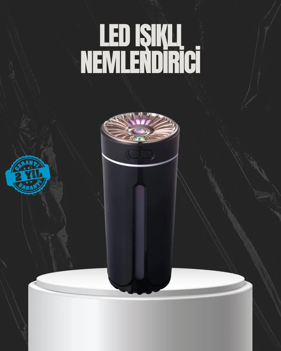 USB Aromaterapi Difüzör Ultrasonik Hava Nemlendirici LED Gece Lambası - Ev İçin Modern Nemlendirici