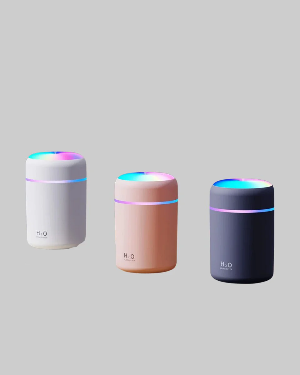 USB Mini Nemlendirici – LED Aydınlatmalı Çift Püskürtme Modu