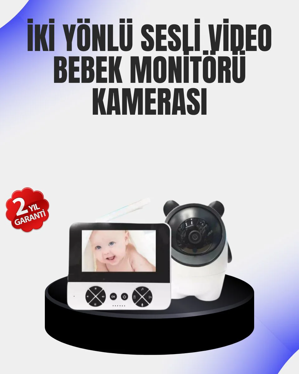 Northcity Uzaktan Kontrollü Bebek Kamerası HD Ninni ve Gece Görüş