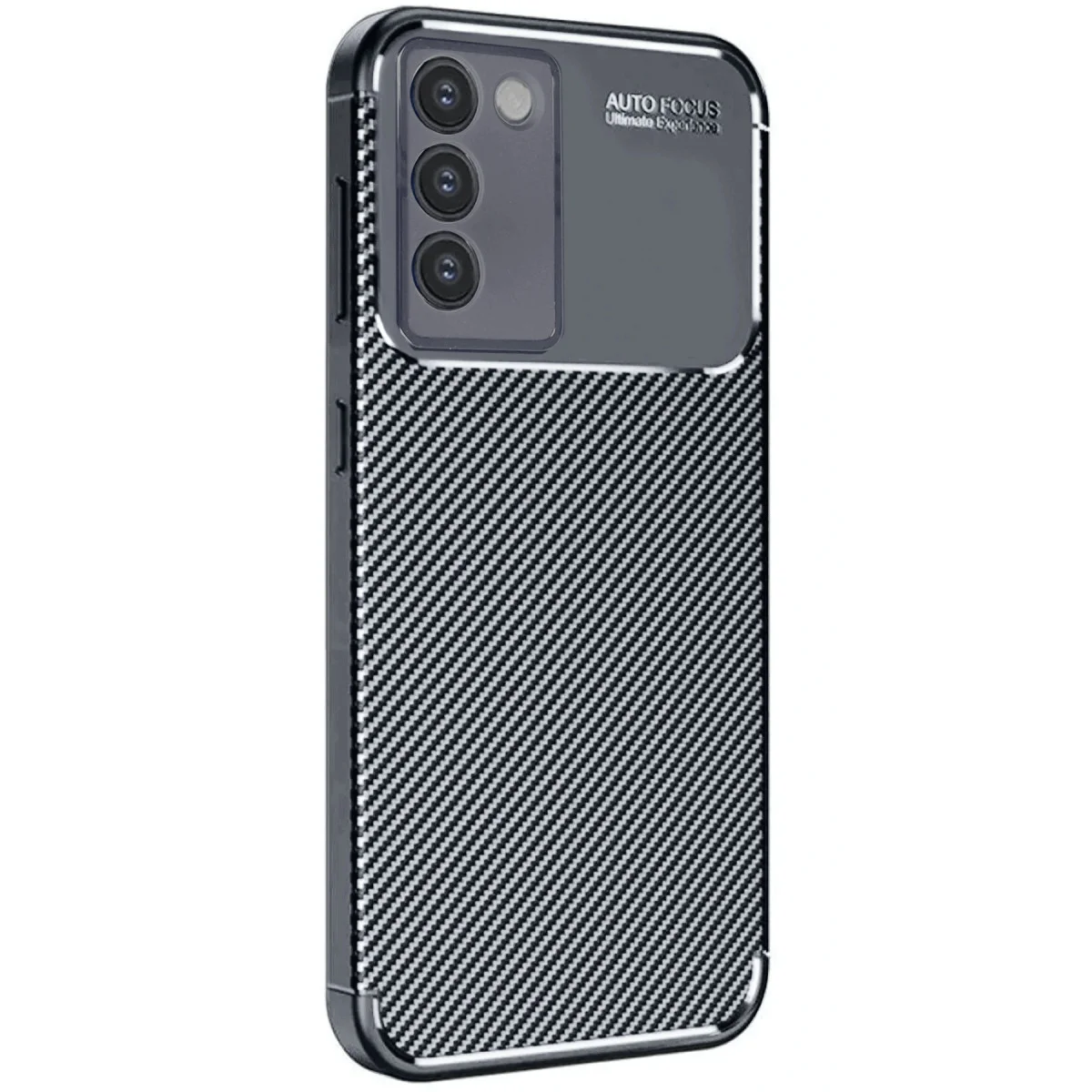 Northcity V30 Lite 4G Karbon Fiber Kılıf - Auto Focus Siyah Güvenli Kılıf