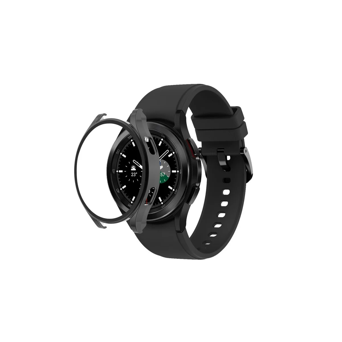 Northcity Watch 5 Pro 45mm Wall Camlı Kasa Ekran Koruyucu - Siyah