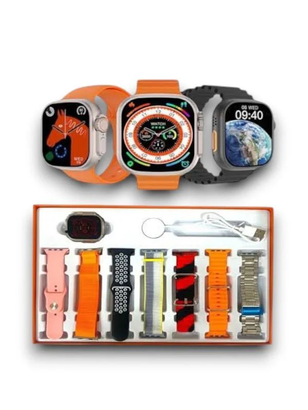 Watch 8 Ultra 7 Kordonlu Akıllı Saat - 2.05" Ekranlı Spor ve Sağlık Takibi