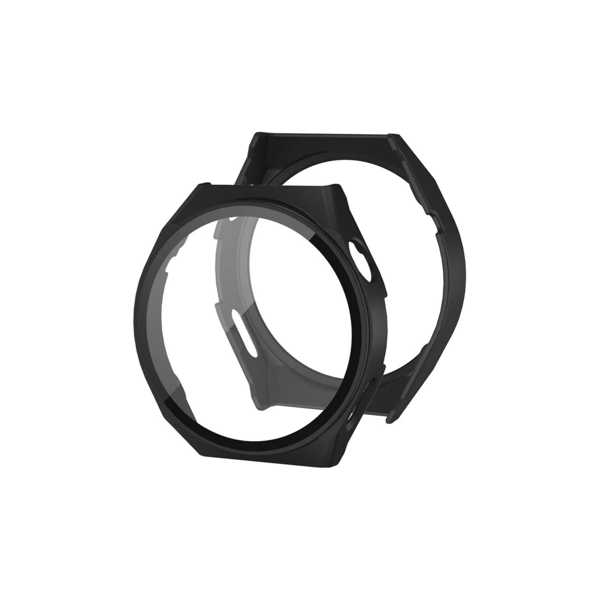 Northcity Watch GT3 42mm Dota Camlı Kasa Ekran Koruyucu - Siyah Premium Kalkan