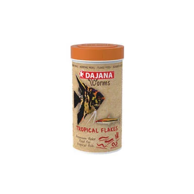 Northcity Worms Tropical Flakes Akvaryum Balık Yemi 250 Ml 45 Gr - Besleyici ve Lezzetli Balık Yemi