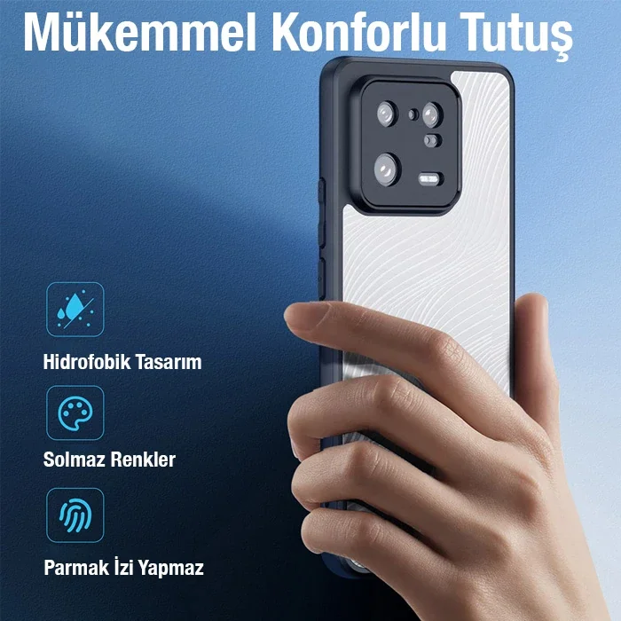 Xiaomi 13 Pro Aimo Series Premium Buzlu Sert PC-TPU Kılıf - Su ve Darbe Koruyucu
