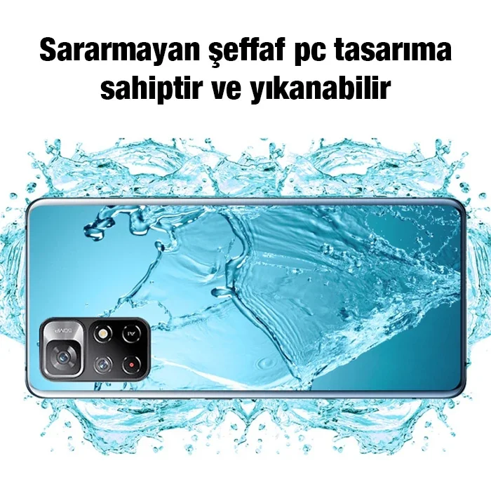 Xiaomi Redmi Note 11 5G Kılıf - Kamera Korumalı Ultra İnce Şeffaf Silikon