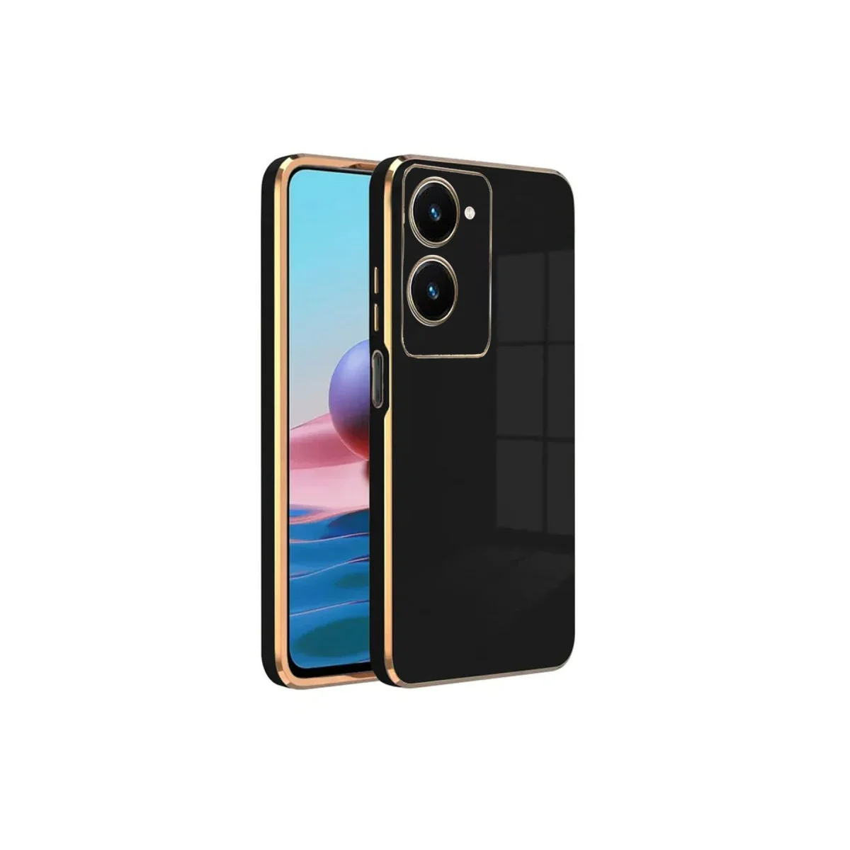 Northcity Y18 Volet Silikon Kılıf - Siyah Şık ve Dayanıklı Telefon Kılıfı
