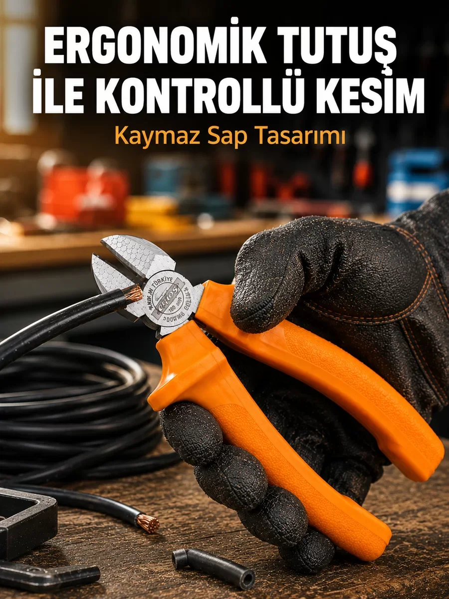 Yan Keski Dövme Çelik - Profesyonel Hassas Kesim Performansı ve Ergonomik Kavrama