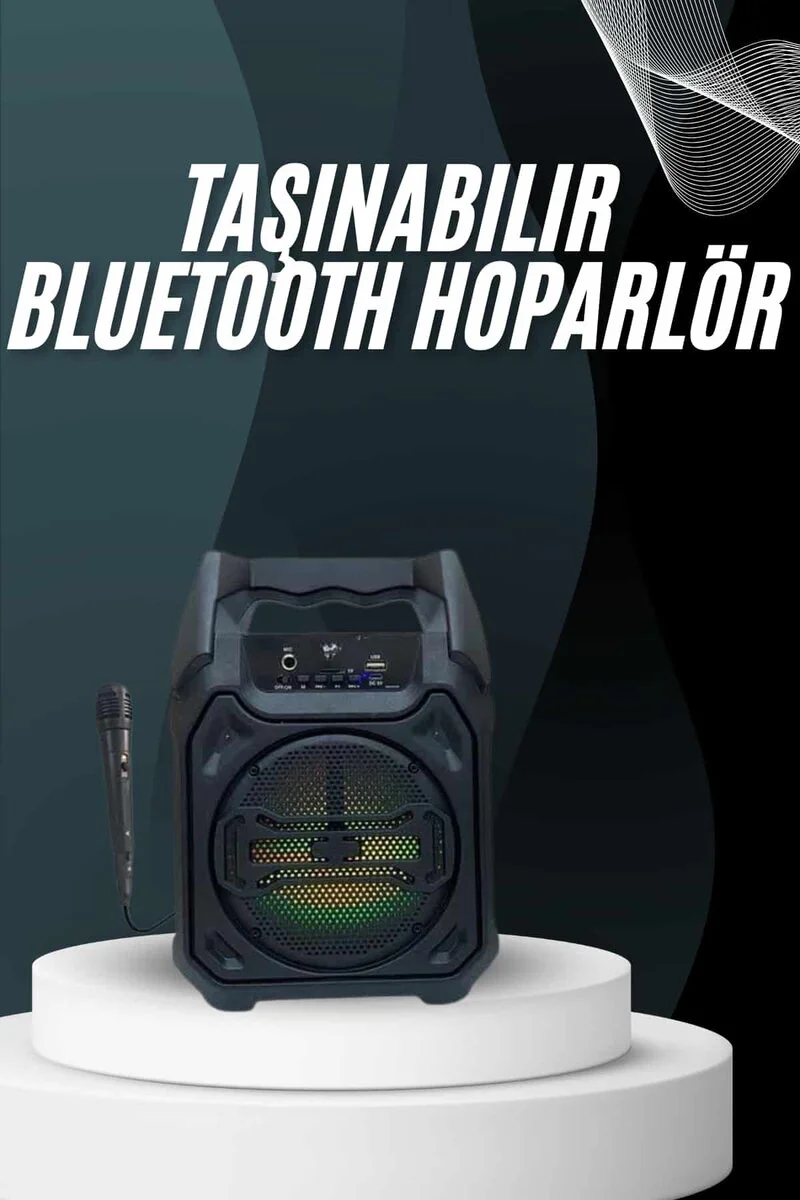 Yeni Nesil Bluetooth Hoparlör - USB TF Kart Girişli Çoklu Bağlantı ve FM Radyo