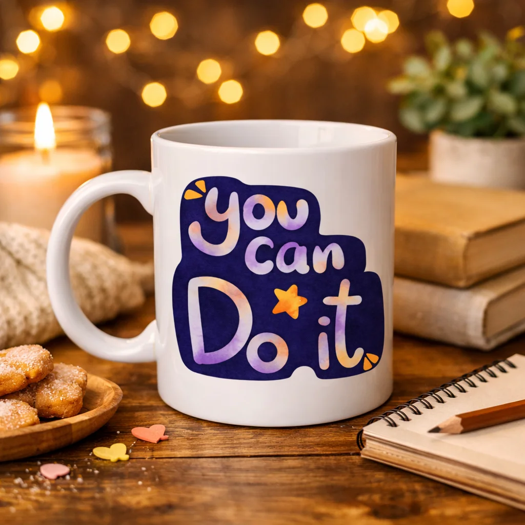 Northcity You Can Do It Motivasyon Kupası - İlham Veren Porselen 