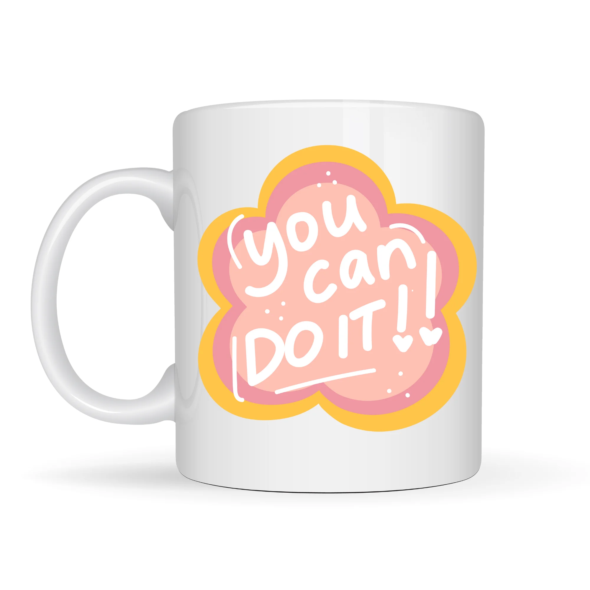 Northcity You Can Do It Yazılı Porselen Kupa - Motivasyon Veren Ç