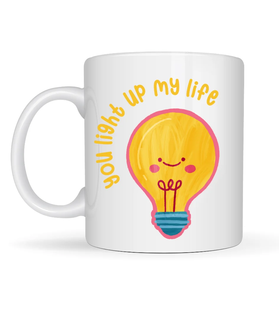 Northcity You Light Up My Life Tasarımlı Porselen Kupa Model 15 -