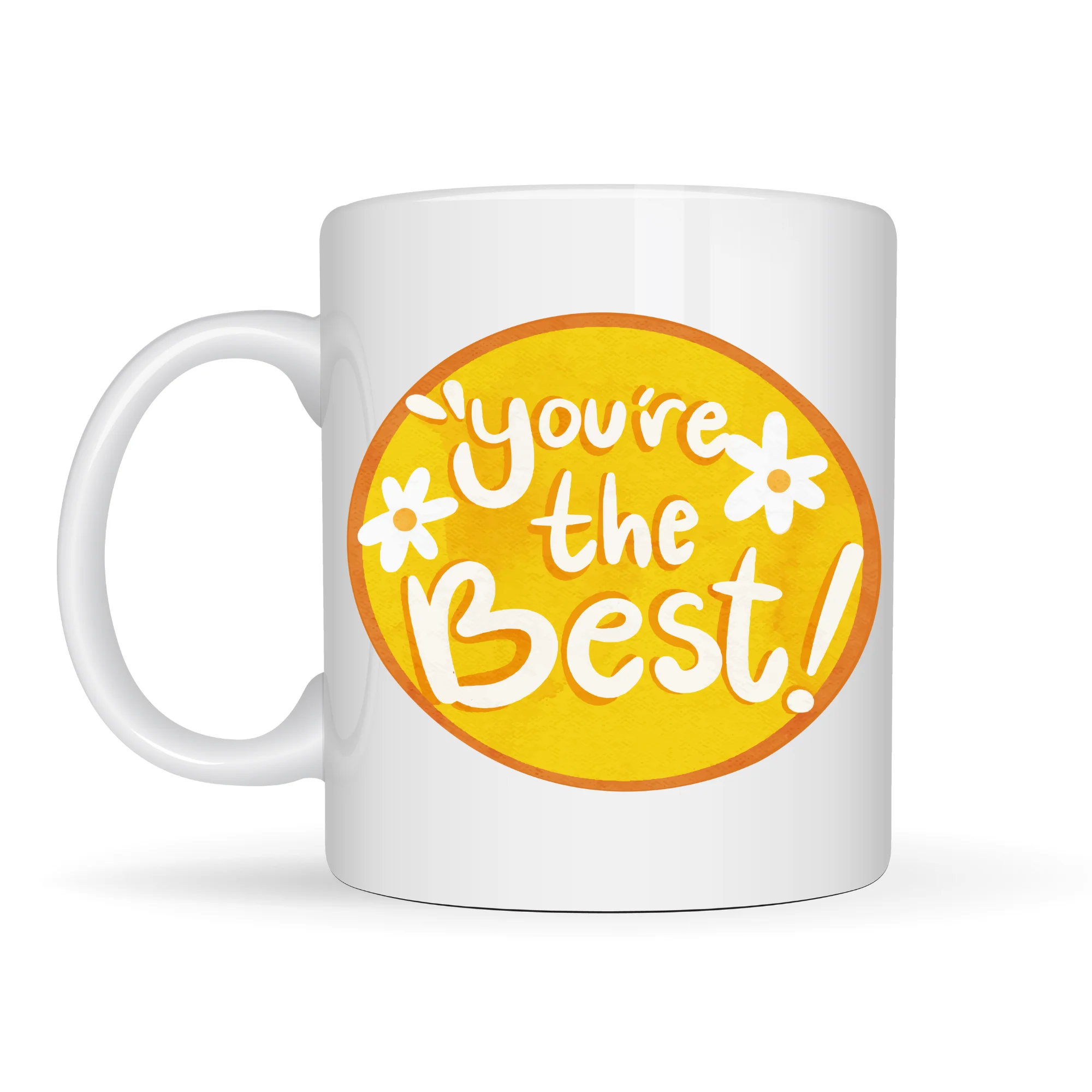 Northcity You're The Best Yazılı Porselen Kupa Model 123 - Motiva