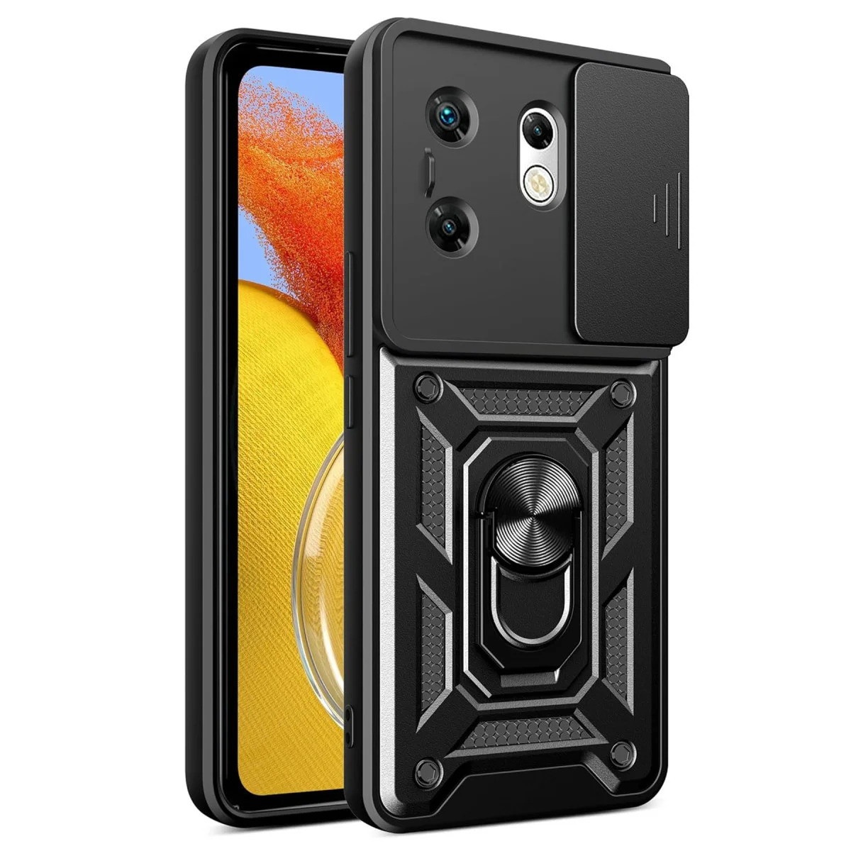 Northcity Zero 30 4G Kılıf - Lens Korumalı Silikon Kılıf - Siyah