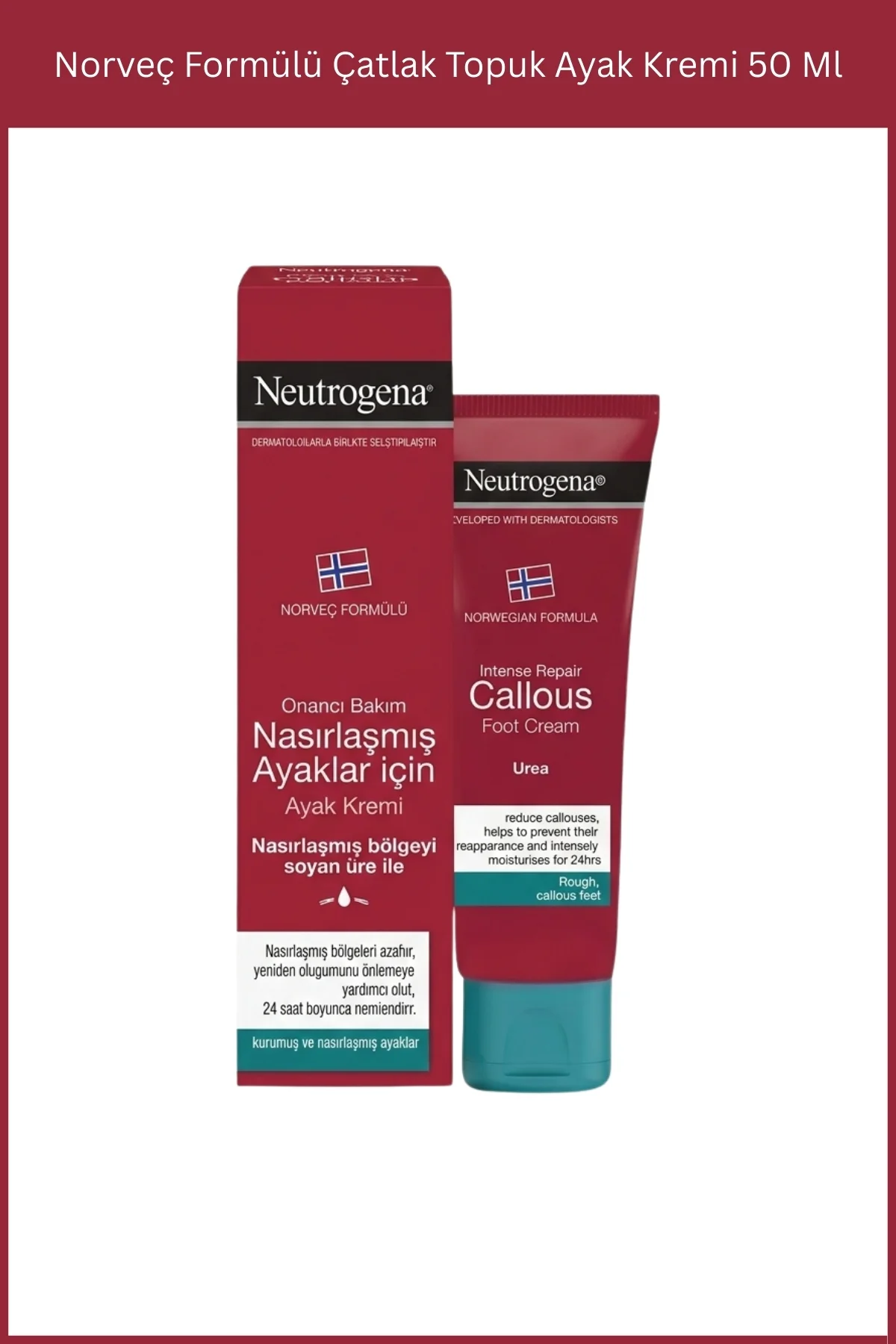 Norveç Formülü Çatlak Topuk Ayak Kremi 50 Ml Norveç Formülü Çatlak Topuk Ayak Kremi 50 Ml