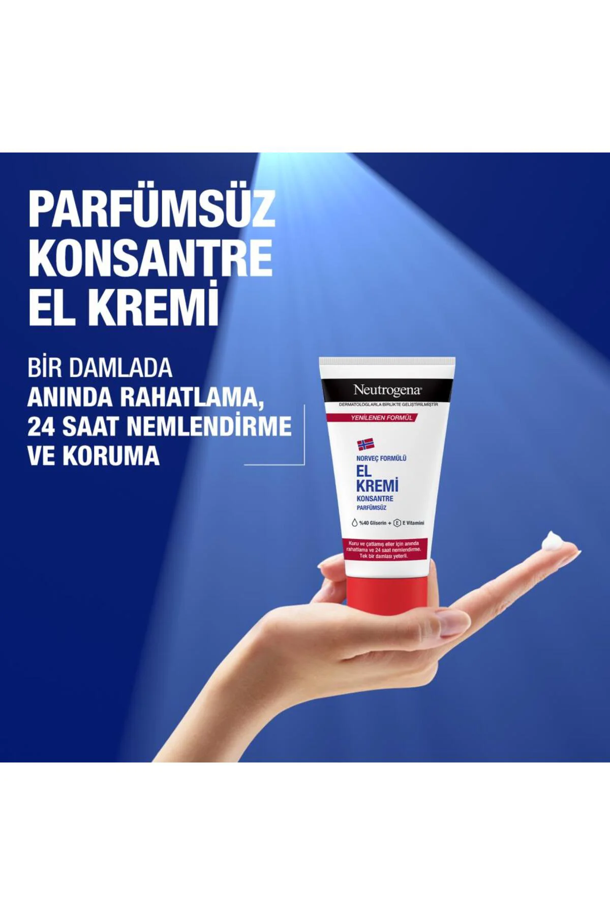 Norveç Formülü El Kremi Parfümsüz 75 Ml Norveç Formülü El Kremi Parfümsüz 75 Ml - Görsel 4