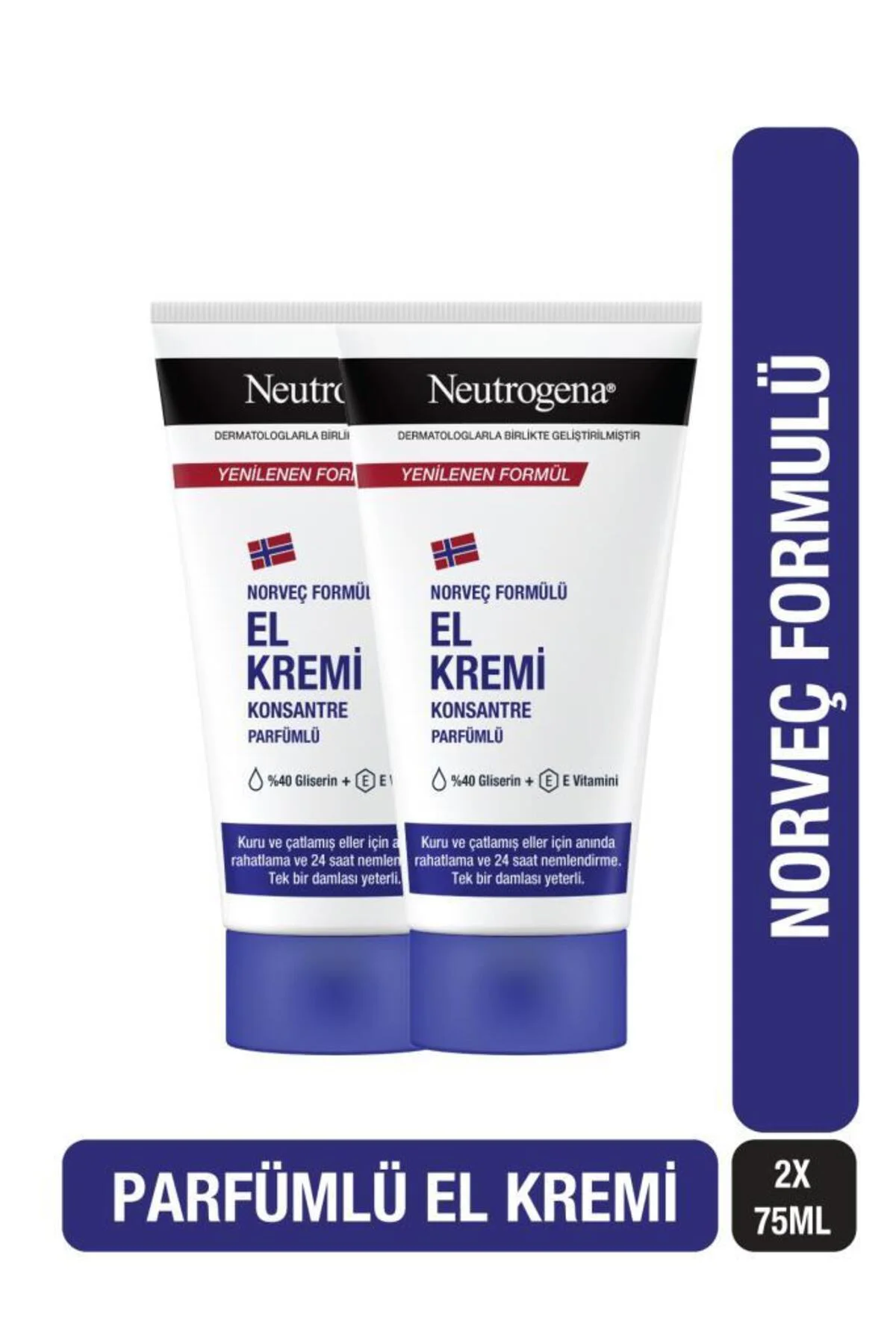 Norveç Formülü El Kremi Parfümlü 75 Ml X 2 Adet Norveç Formülü El Kremi Parfümlü 75 Ml X 2 Adet