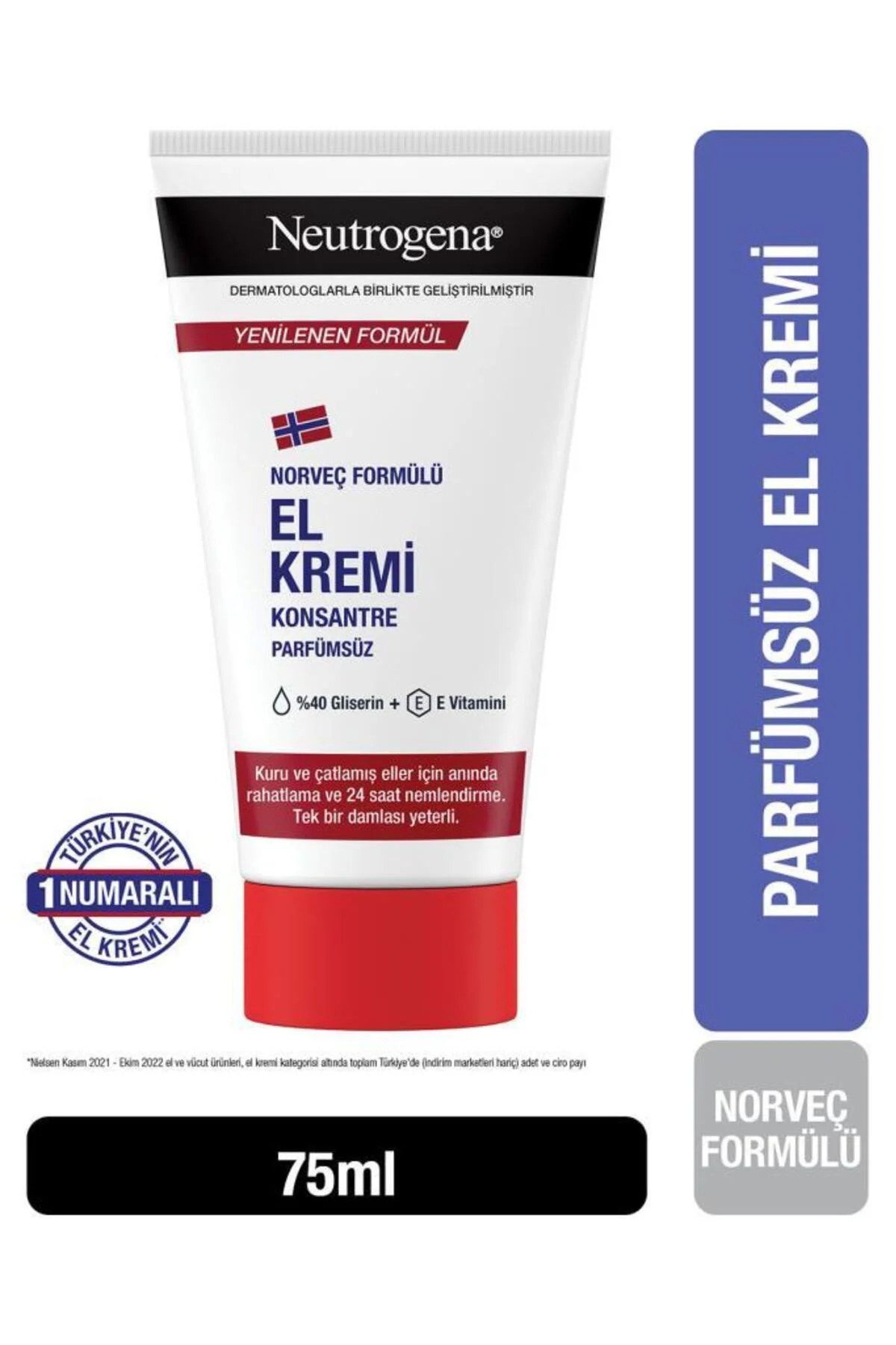 Norveç Formülü El Kremi Parfümsüz 75 Ml Norveç Formülü El Kremi Parfümsüz 75 Ml