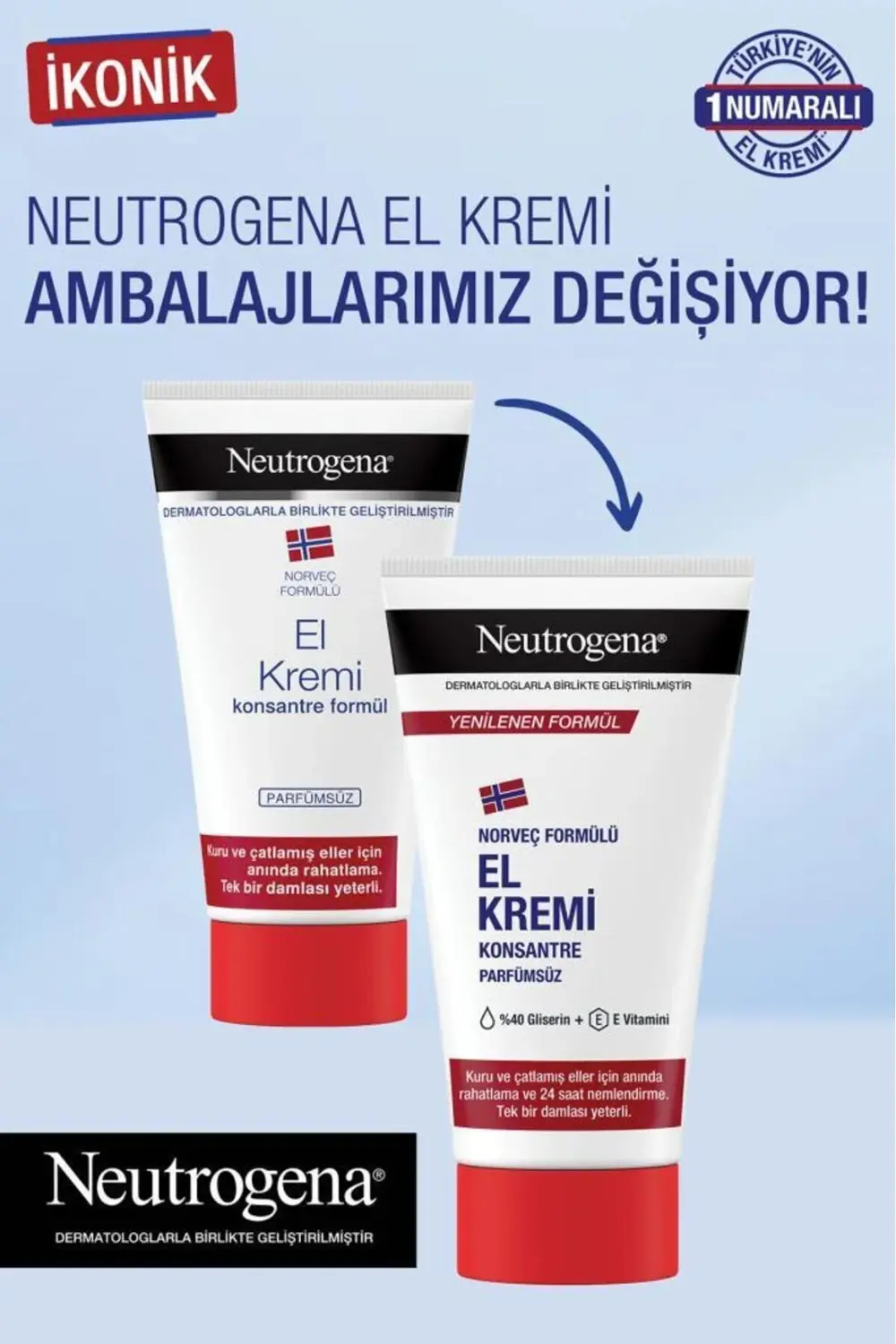 Norveç Formülü El Kremi Parfümsüz 75 Ml
