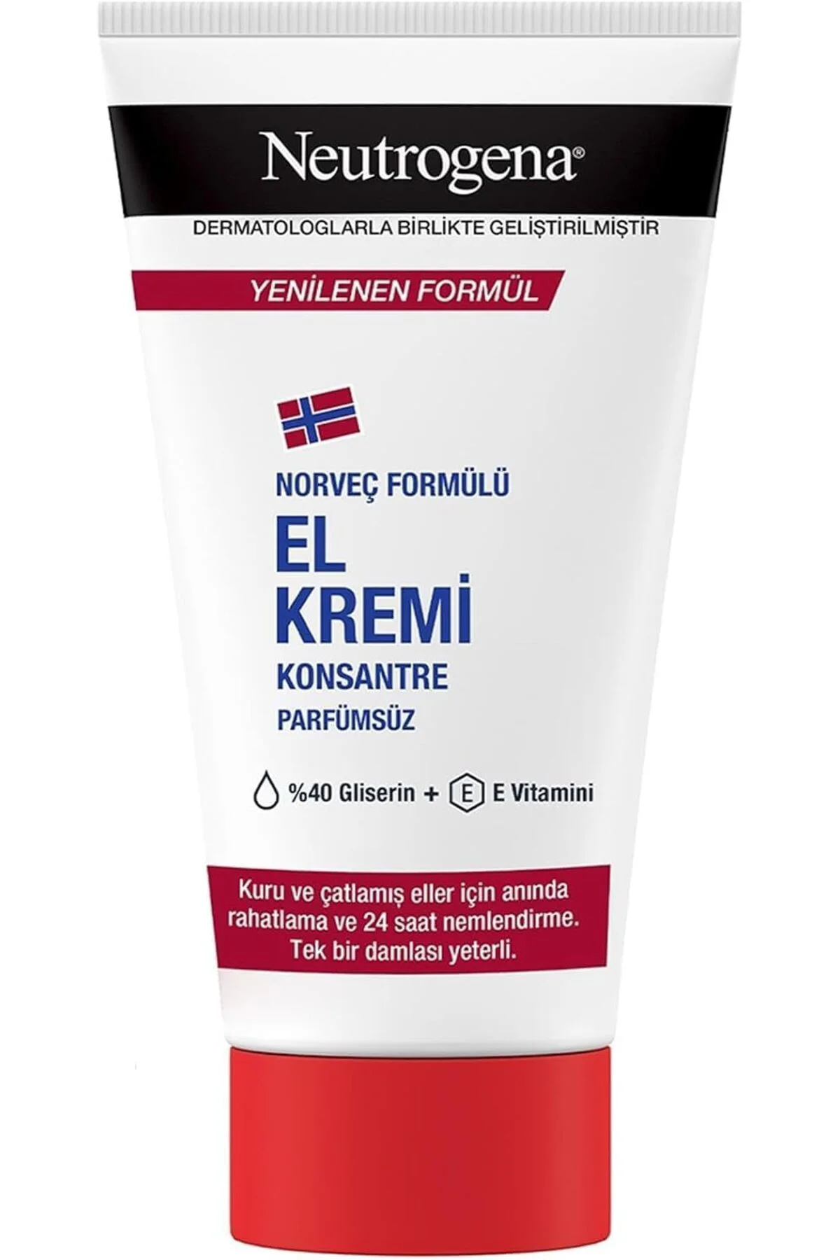 Norveç Formülü Parfümsüz Konsantre El Kremi 75 Ml (Kuru ve Çatlamış Eller için) Norveç Formülü Parfümsüz Konsantre El Kremi 75 Ml (Kuru ve Çatlamış Eller için)