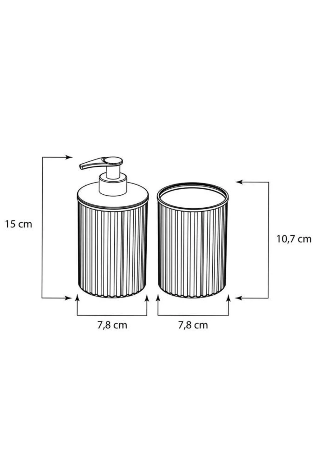 Nostalji 4'lü Çöp Kovalı Wc Fırçalı Banyo Seti